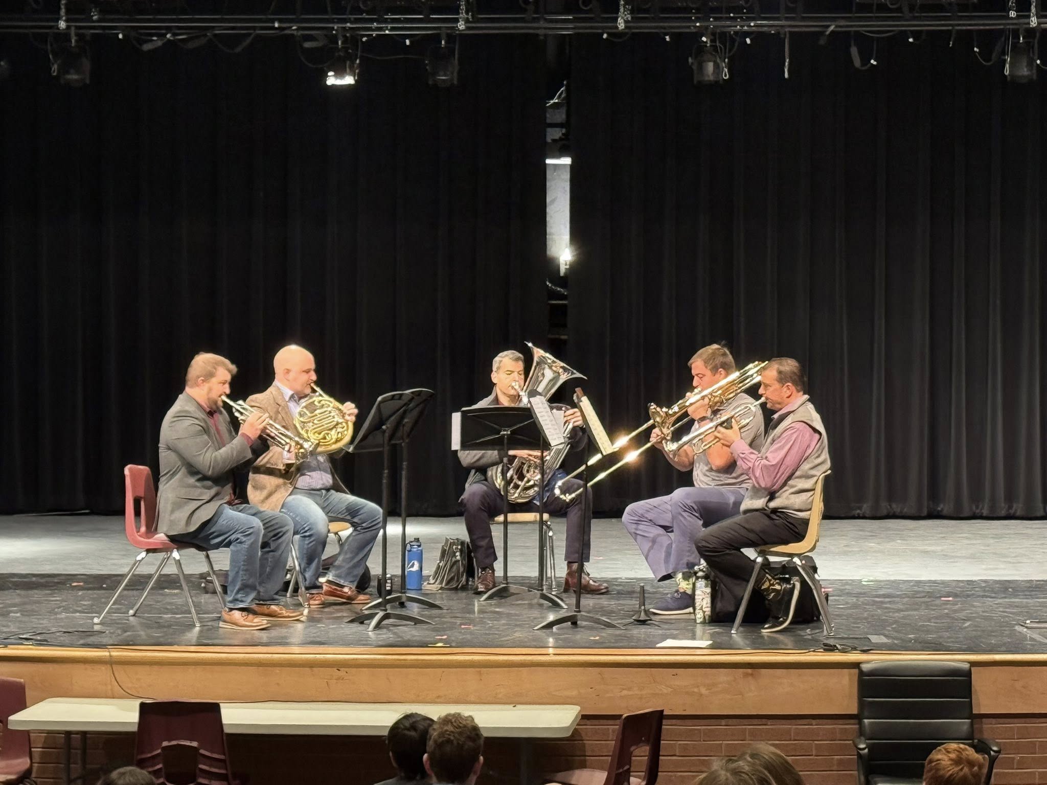 Faculty Brass Quintet Canyon High w Ben